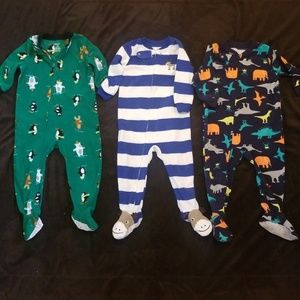 Boys Carters  fleece pajamas lot